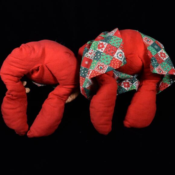 Vtg Annalee Mr & Mrs Santa Claus Calico Christmas Holiday Collectible 1963/1971 - Picture 11 of 16